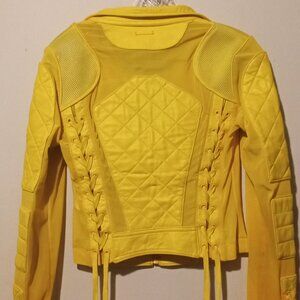 Blanc Noir Women's Yellow Jacket